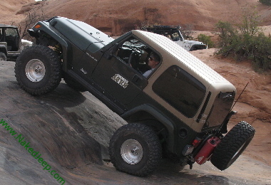 Image of the NakedJeep on Poison Spider, Moab