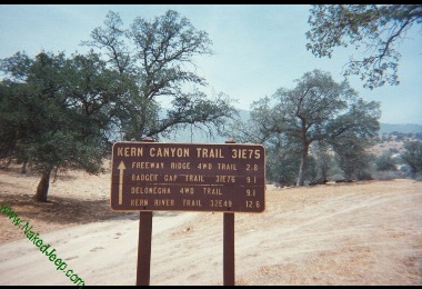 Trail Directional Sign