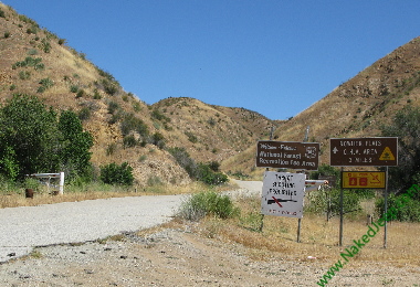Signs on Rush Canyon Road